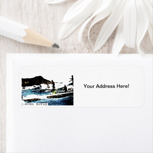 Étiquette C. 1925 Hawaï Vintage (En situation)