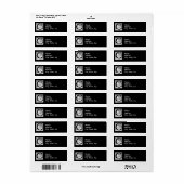 Étiquette C-Art Nouveau Lady Initial (Feuille entière)