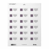 Étiquette C&S Purple (Feuille entière)