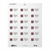 Étiquette C&S Rouge (Feuille entière)