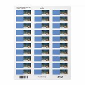 Étiquette Cabine de journal (Feuille entière)