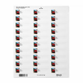 Étiquette Caboose (Feuille entière)