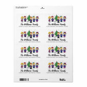 Étiquette cacahuètes | Autour de l'arbre de Noël (Feuille entière)