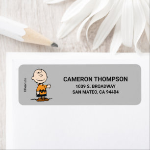 Étiquette cacahuètes Charlie Brown