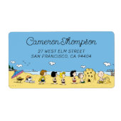 Étiquette cacahuètes | Journée à la plage (Devant)