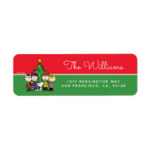 Étiquette cacahuètes | La Bande autour de l'arbre de Noël (Devant)