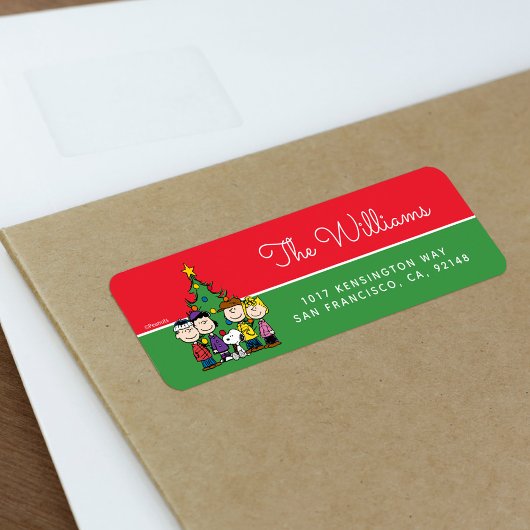 Étiquette cacahuètes | La Bande autour de l'arbre de Noël