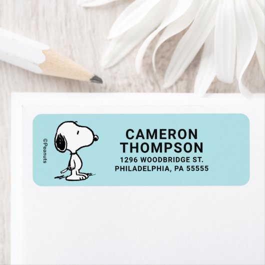 Étiquette cacahuètes | Snoopy (En situation)