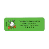 Étiquette cacahuètes | Snoopy Boo (Devant)