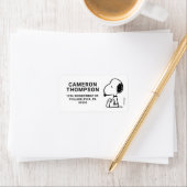 Étiquette cacahuètes | Snoopy En Bas (En situation)