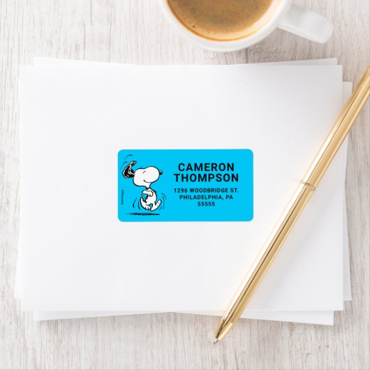 Étiquette cacahuètes | Snoopy Happy Dance (En situation)