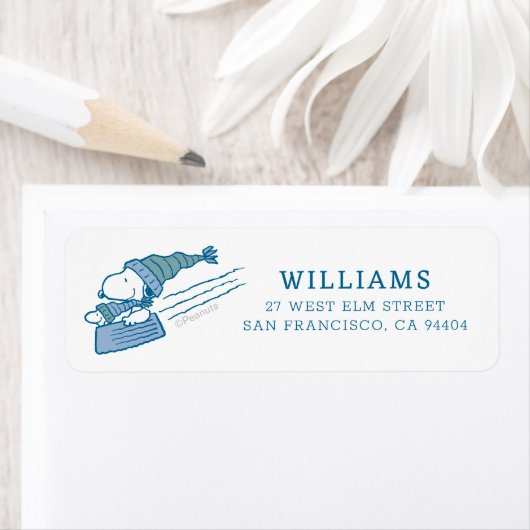 Étiquette cacahuètes | Snoopy & Woodstock (En situation)