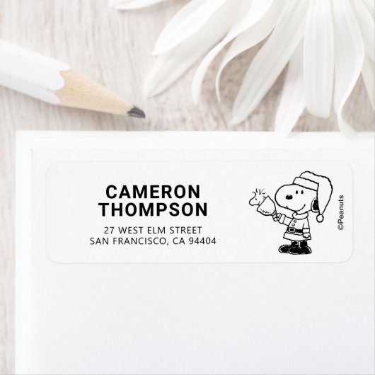 Étiquette cacahuètes | Snoopy & Woodstock Cloches à sonner (En situation)