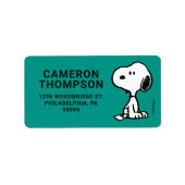 Étiquette cacahuètes | Tournages de snoopy (Devant)