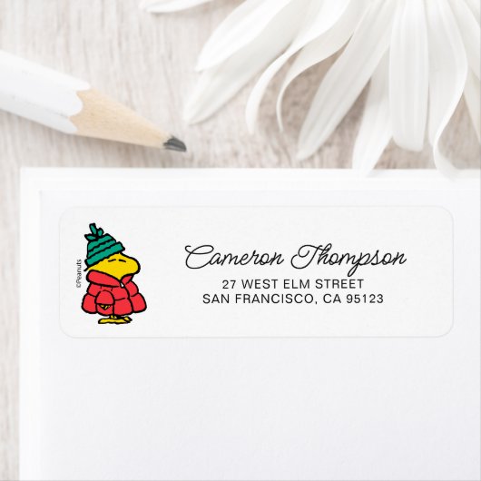 Étiquette cacahuètes | Veste d'hiver de Woodstock Puffy (En situation)