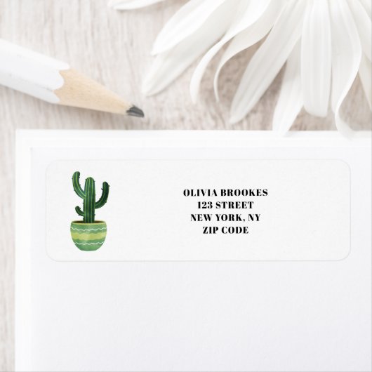 Étiquette Cactus (En situation)