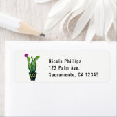 Étiquette Cactus Floral Rustique Fête des mariées sud-ouest (En situation)