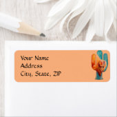 Étiquette Cactus sud-ouest et Buffalo (En situation)