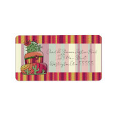 Étiquette Cactus Wedding Cake (Devant)