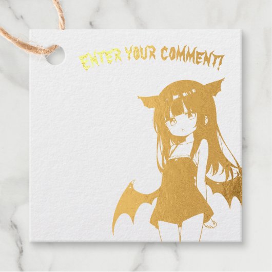 ÉTIQUETTE-CADEAU じとめ堂　箔押しタグ (Devant)