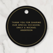 Étiquette-cadeau 12 Merci BAPTISME VRAI FOIL Croix de Christening (Dos)