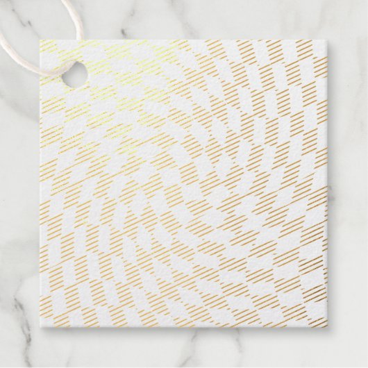 Étiquette-cadeau À damiers de vérification de la collection de Mari (Devant)