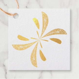 Étiquette-cadeau Abstrait simple Motif de vol papillon