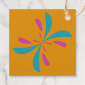 Étiquette-cadeau Abstrait simple Motif de vol papillon (Dos)