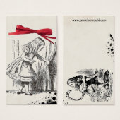 étiquette cadeau alice wonland (Devant & derrière)