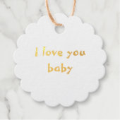Étiquette-cadeau amour ornements (Devant)