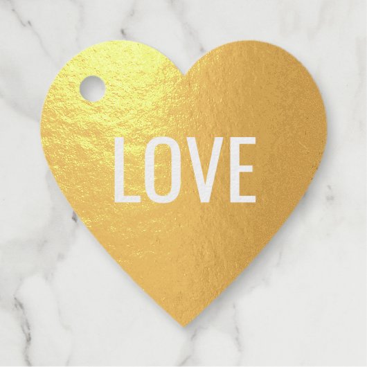 Étiquette-cadeau "AMOUR" | Vide sur le dos (Devant)