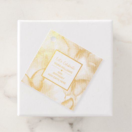 Étiquette-cadeau Anniversaire du papillon (Avec boite)