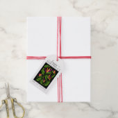 Étiquette cadeau anniversaire Oiseau de Paradis (Avec de la ficelle)