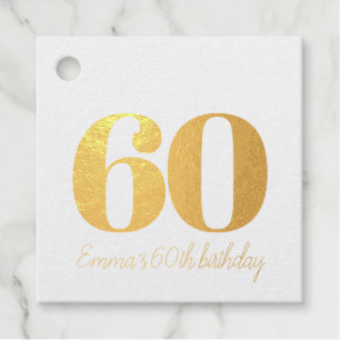 Étiquette-cadeau anniversaire personnalisé et sophistiqué