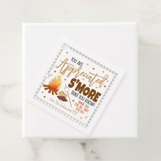 Étiquette cadeau Appréciation S'mores (En situation)