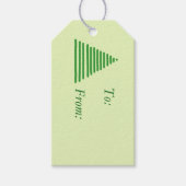 Étiquette cadeau - Arbre graphique (Devant)