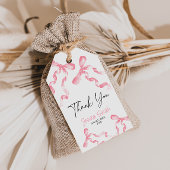 Étiquette Cadeau Arc-en-ciel Rose Merci