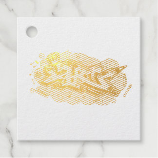 Étiquette-cadeau art graffiti hip hop fête confettis