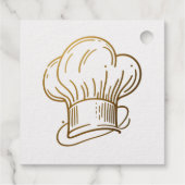 Étiquette-cadeau Artisan Baker boulangerie Chef Casquette Restaurat (Dos)
