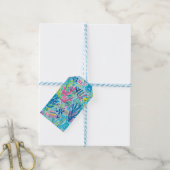 Étiquette cadeau au graphisme élégant (Avec de laficelle)