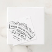 Étiquette cadeau au sirop d'érable (En situation)