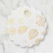 Étiquette-cadeau Automne, Motif Feuille (Devant)