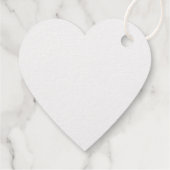 Étiquette-cadeau Avec amour Foil Coeur (Dos)