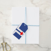Étiquette cadeau avec drapeau de Toronto, Canada (With Twine)