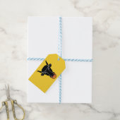 Étiquette cadeau avec le drapeau du canton d'Uri, (With Twine)