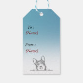 Étiquette cadeau avec texte personnalisé pour un c (Dos)