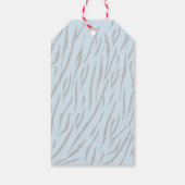 Étiquette cadeau Baby shower bébé bleu maman Tiger (Dos)