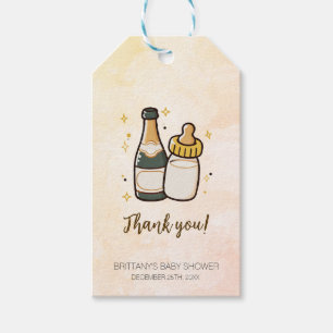 Étiquette Cadeau Baby shower Bouteilles