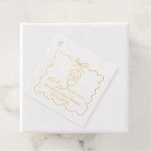 Étiquette-cadeau Baby shower moderne pour bébé et garçon neutre (Avec boite)