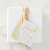 Étiquette-cadeau Balise Boho Cactus Merci d'huile d'or personnalisé (Avec boite)